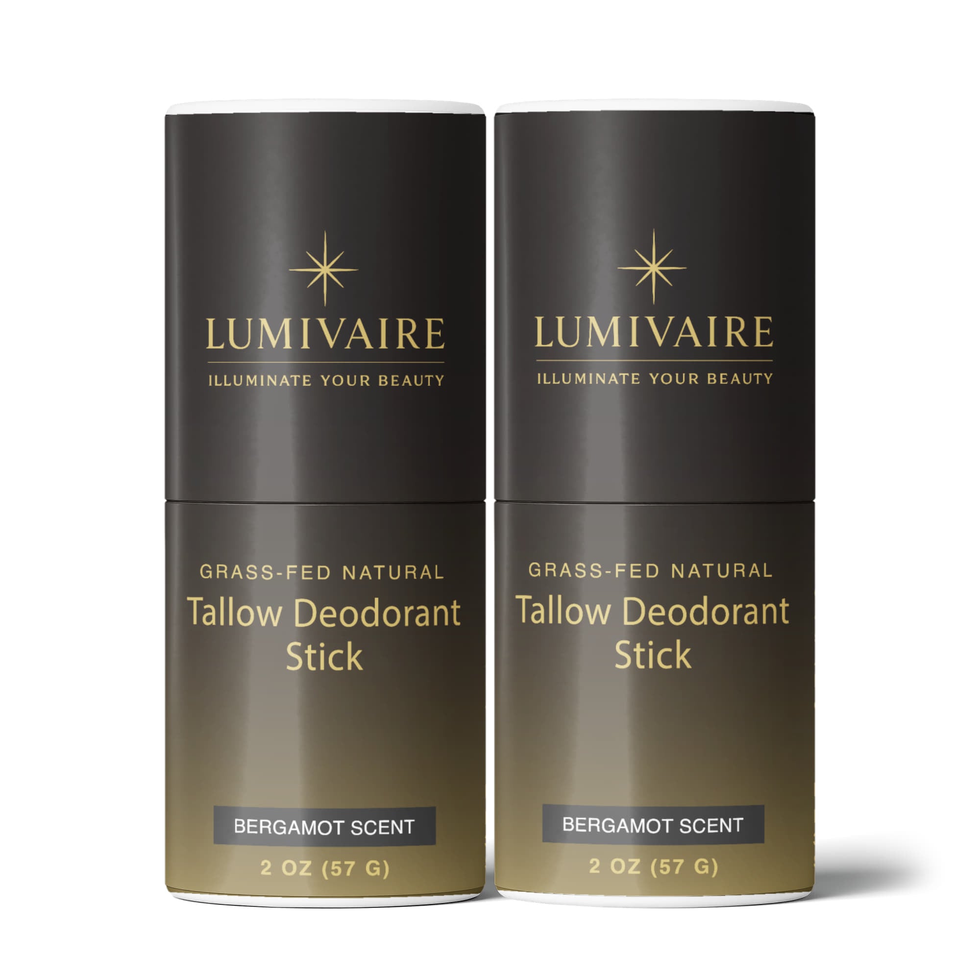 2 Pack Natural Tallow Deodorant Stick